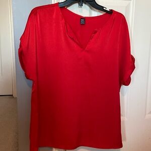 Red lightweight blouse from Grefit